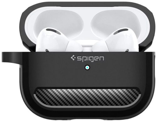 Spigen Rugged Armor Apple Airpods Pro 1 / 2 ütésálló tok, fekete