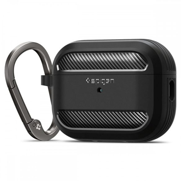 Spigen Rugged Armor Apple Airpods Pro 1 / 2 ütésálló tok, fekete