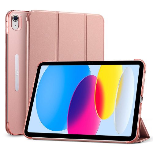 ESR Ascend Trifold iPad 10.9", 10. gen.(2022) oldalra nyíló okos tok, rozé arany