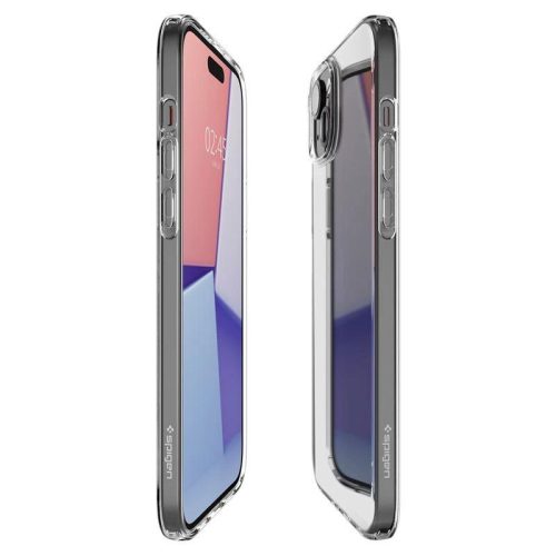 Spigen Crystal Flex, Crystal Clear iPhone 15 tok, átlátszó