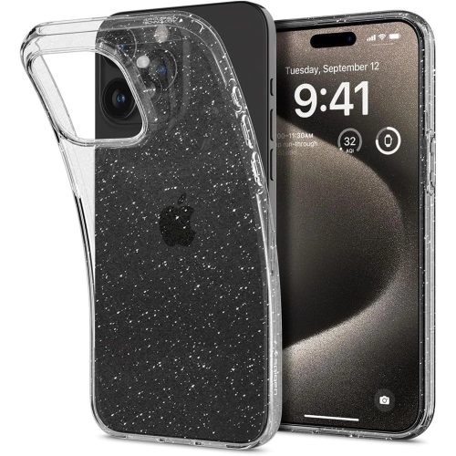 Spigen Liquid Crystal tok iPhone 15 Pro Max 6,7" Crystal Clear, átlátszó