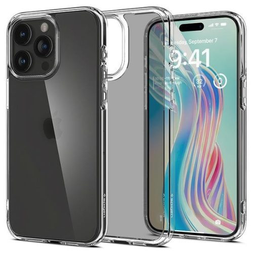 Spigen Ultra Hybrid tok iPhone 15 Pro Max, matt, átlátszó