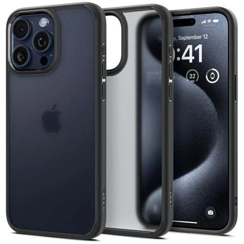 Spigen Ultra Hybrid tok iPhone 15 Pro 6.1", fekete