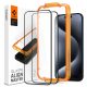 Spigen Alm Glass FC iPhone 15 Pro 6.1" iPhone 15 Pro 6.1" 2 db edzett üvegfólia, fekete keret