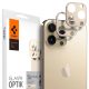 Spigen 2db iPhone 13 Pro/13 Pro Max Camera kameravédő üvegfólia (tempered glass), arany