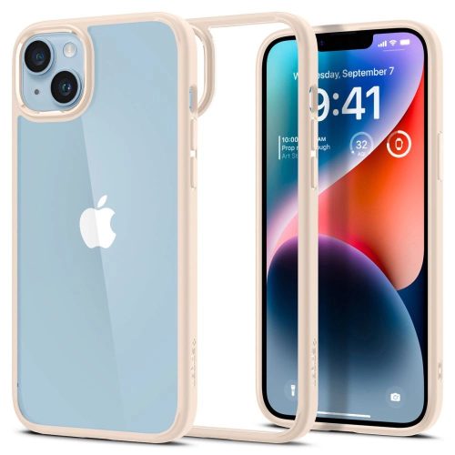 Spigen Ultra Hybrid tok iPhone 14 Plus/15 Plus 6.7", bézs