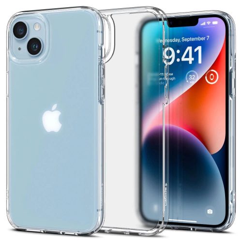 Spigen Ultra Hybrid tok iPhone 14 Plus/15 Plus 6,7", átlátszó