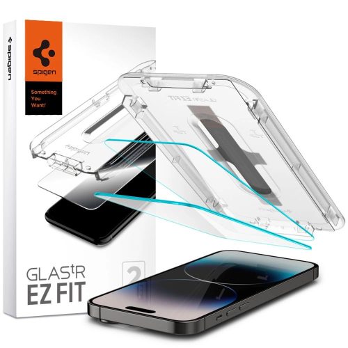 Spigen Glas.TR iPhone 14 Pro 2db "EZ FIT" edzett üveg kijelzővédő fólia