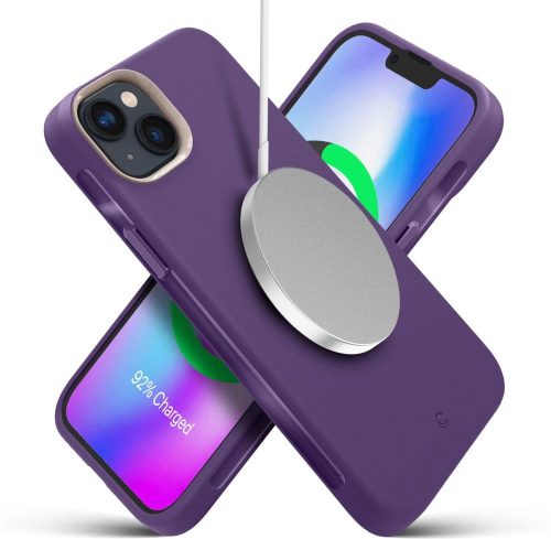 Spigen Cyrill Ultra Color iPhone 14 Plus/15 Plus MagSafe szilikon hátlap tok, lila