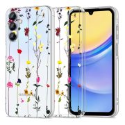   Tech-Protect Flexair Garden Floral Samsung Galaxy A15 4G / 5G szilikon hátlap, tok, mintás-átlátszó