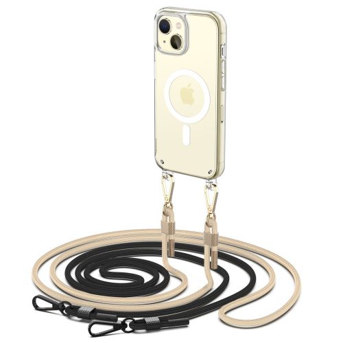 TECH-PROTECT FLEXAIR CHAIN MAGSAFE IPHONE 15 FEKETE ÉS BÉZS LÁNC