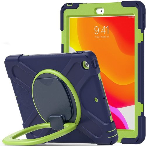 Tech-Protect X-Armor iPad 7/8/9 10.2" (2019/2020/2021) ütésálló hátlap, tok, sötétkék-zöld