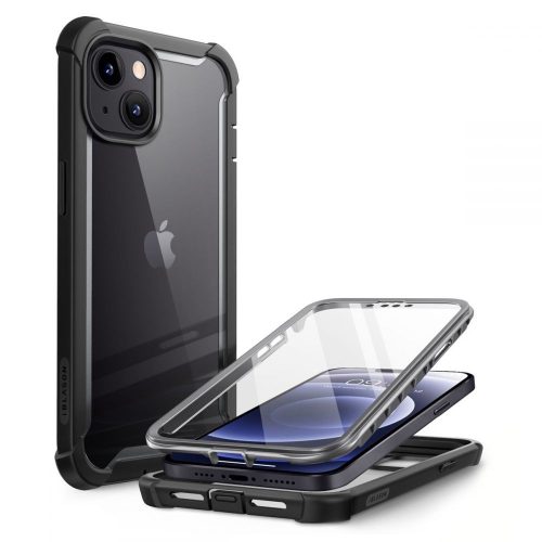 Supcase Iblsn Ares iPhone 13 ütésálló tok és előlap, fekete