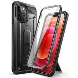   Supcase Unicorn Beetle Pro iPhone 13 Pro ütésálló tok és előlap, fekete