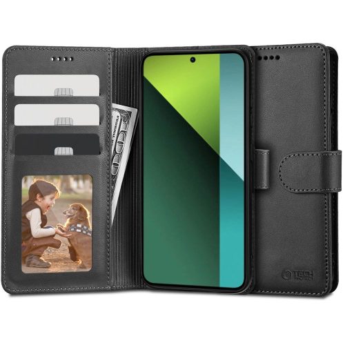 TECH-PROTECT WALLET oldalra nyíló tok XIAOMI REDMI NOTE 13 PRO 5G/POCO X6 5G, fekete