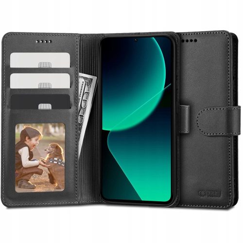 TECH-PROTECT WALLET oldalra nyíló tok XIAOMI 13T/13T PRO, fekete