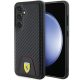 Ferrari FEHCS24SN3PUK Carbon Stitched Bottom Samsung Galaxy S24 , hátlap, tok, fekete