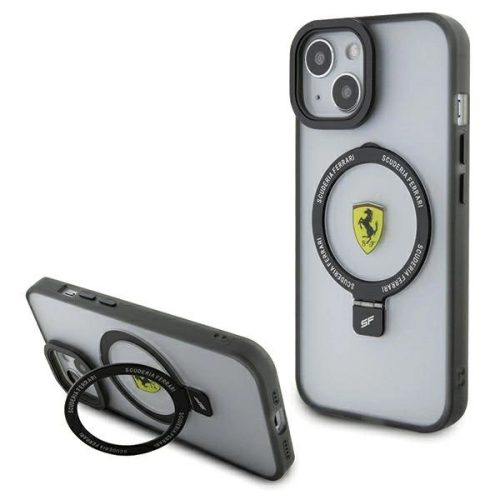 Ferrari FEHMP15SUSCAH Ring Stand 2023 Collection MagSafe iPhone 15 6.1" hátlap, tok, átlátszó