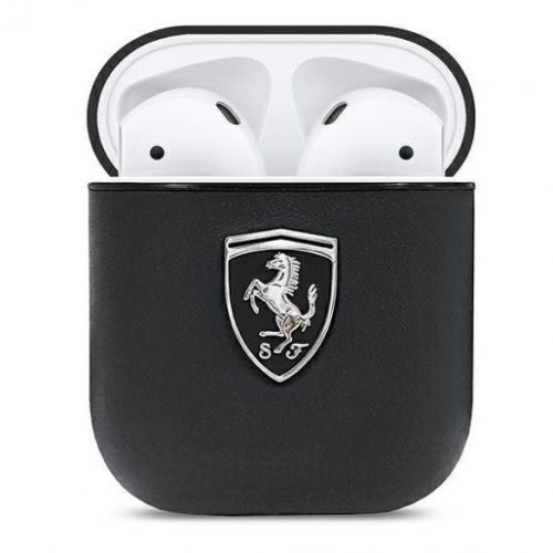 Ferrari Airpods Off Track valódi bőr (FEOA2LEBK) tok, fekete