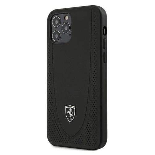 Ferrari FEOGOHCP12MBK Off Track Perforated iPhone 12/12 Pro 6.1", hátlap, tok, fekete