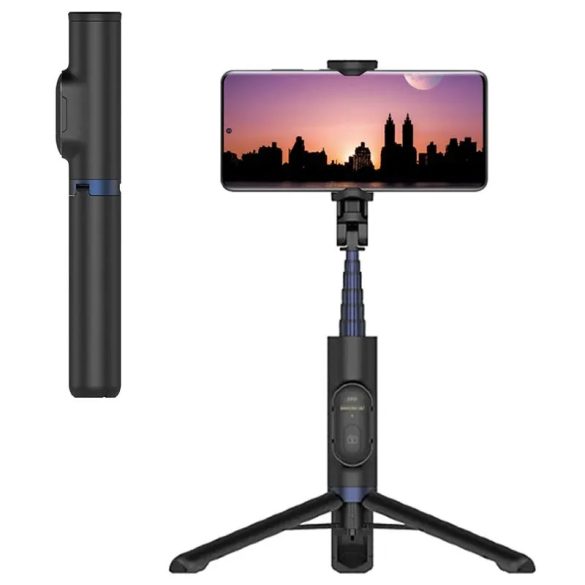 Samsung gyári Bluetooth Selfie Stick (GP-TOU020SA) szelfi bot, tripod, fekete