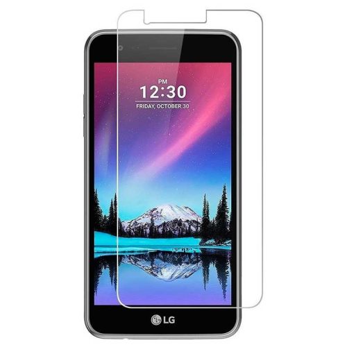 Forever LG K4 (2017) kijelzővédő edzett üvegfólia (tempered glass) 9H keménységű (nem teljes kijelzős 2D sík üvegfólia), átlátszó