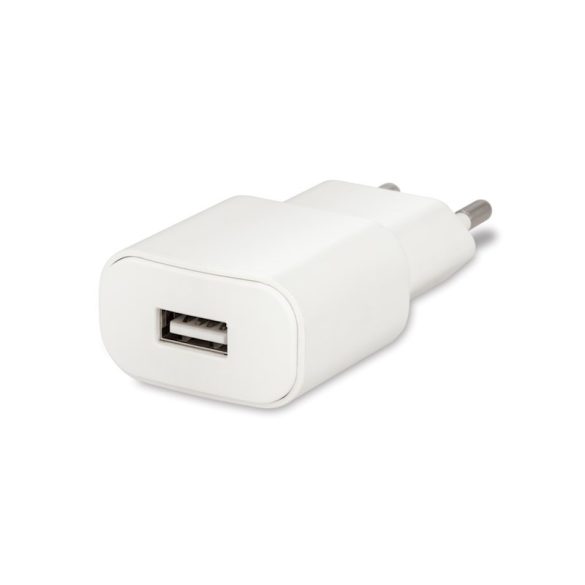 Forever TC-01 hálózati töltő adapter, 1 USB-A, 1A + iPhone lightning kábel, fehér