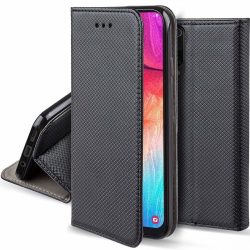   Smart Magnet Samsung Galaxy A6 Plus (2018) oldalra nyíló tok, fekete