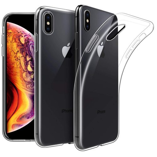 iPhone Xs Max Extra Slim 0.3mm szilikon hátlap, tok, átlátszó