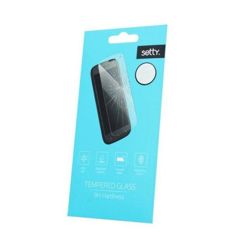 Setty Samsung Galaxy J4 (2018) kijelzővédő edzett üvegfólia (tempered glass) 9H keménységű (nem teljes kijelzős 2D sík üvegfólia), átlátszó