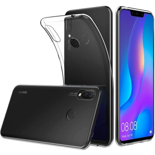 Huawei P Smart Plus Slim case 1mm szilikon hátlap, tok, átlátszó