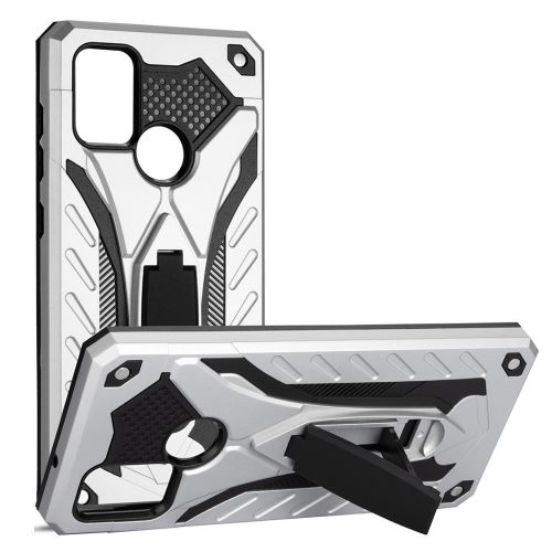 Defender Stand Case Samsung Galaxy S10e ütésálló hátlap, tok, kitámasztóval, ezüst