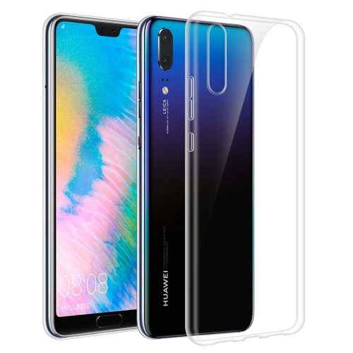 Huawei P30 Lite Slim szilikon hátlap, tok, átlátszó