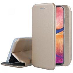 Smart Diva Samsung Galaxy A40 oldalra nyíló tok, arany