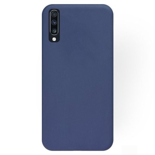 Samsung Galaxy A70 Matt TPU szilikon hátlap, tok, sötétkék