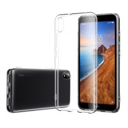 Xiaomi Redmi 7A Slim 1 mm szilikon hátlap, tok, átlátszó