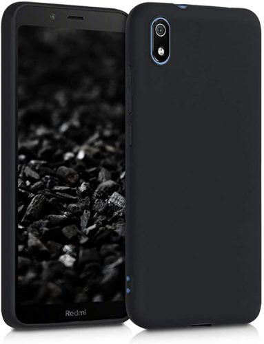 Xiaomi Redmi 7A Soft Matt szilikon tok, fekete