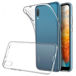 Huawei Y6 (2019) 1.8mm szilikon hátlap, tok, átlátszó