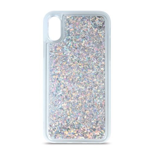 Liquid Sparkle TPU iPhone 11 Pro hátlap, tok, ezüst