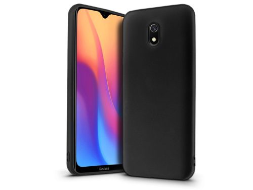 Xiaomi Redmi 8A Matt TPU szilikon tok, fekete