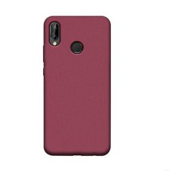 Huawei P20 Lite Soft Matt TPU szilikon hátlap, tok, bordó