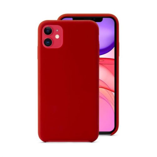 iPhone 11 Matt TPU szilikon hátlap, tok, bordó