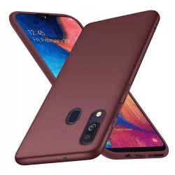 Samsung Galaxy A20e Matt TPU szilikon hátlap, tok, bordó