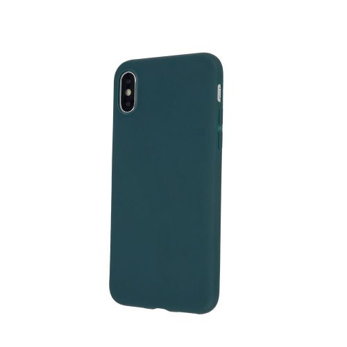 Xiaomi Redmi Note 8 Matt szilikon tok, sötétzöld