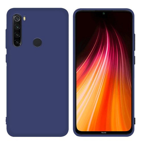 Xiaomi Redmi Note 8T Soft Matt TPU szilikon hátlap, tok, sötétkék