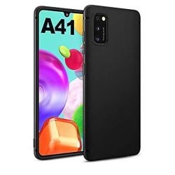 Samsung Galaxy A41 Soft Matt Gel TPU szilikon tok, fekete