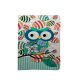 Green Owl univerzális flip tok 9-10 colos tablethez, mintás, színes