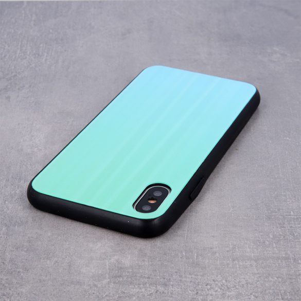 Aurora Glass Samsung Galaxy A41 hátlap, tok, menta zöld