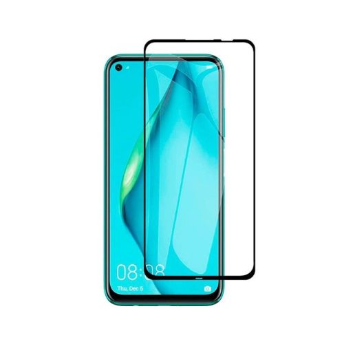 Forever Huawei P40 Lite E/Y7P 2.5D teljes kijelzős edzett üvegfólia (tempered glass), 9H keménységű, fehér