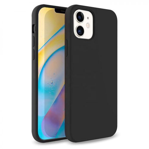 iPhone 12/12 Pro Matt TPU szilikon tok, fekete